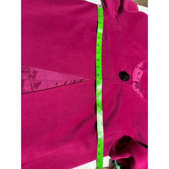Laudrew Magenta Mid-Length Swing Coat Size 6 - Picture 13 of 13